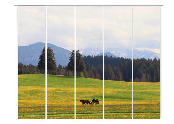 Auf dem Weg, Flächenvorhang 5er Set 5er Set